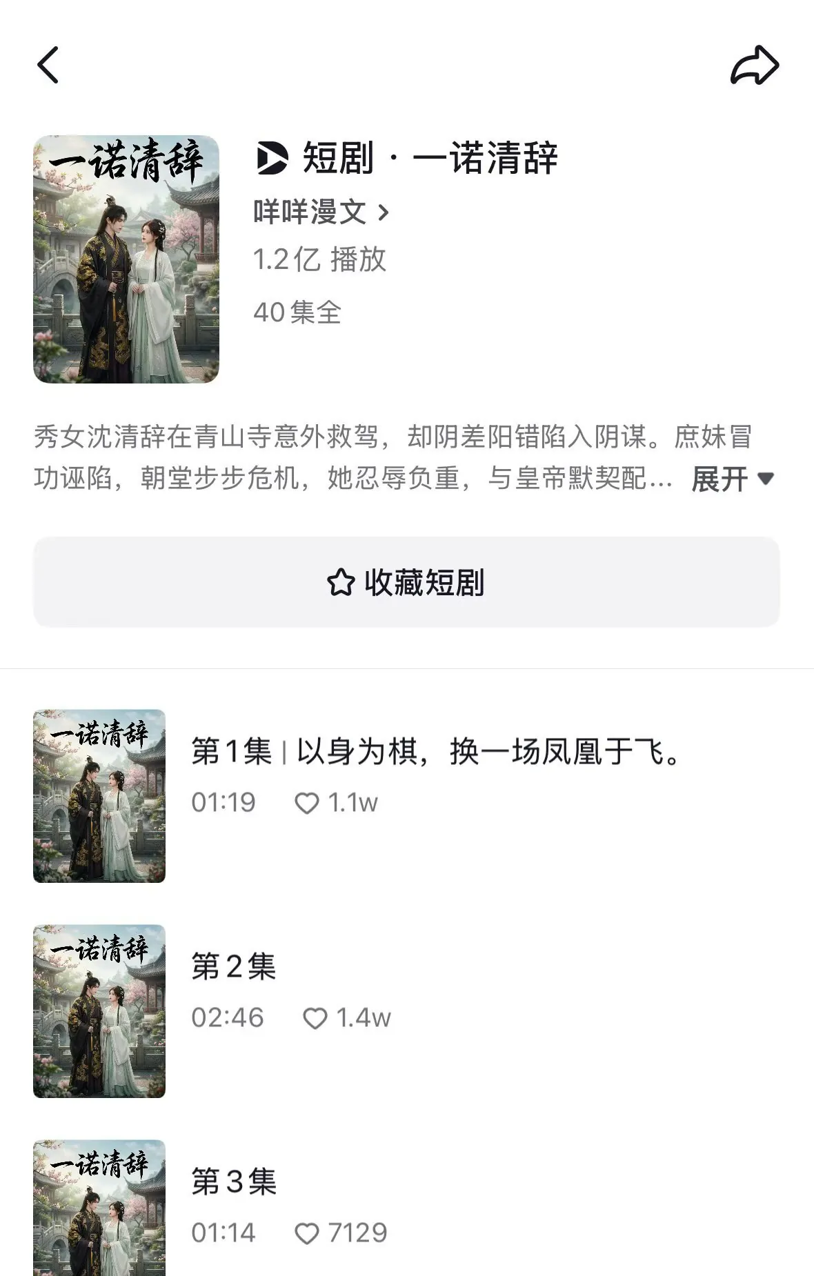一诺清辞 · 1.2亿播放